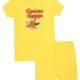 Curious George Girls' Little 2-Piece Snug-fit Organic Cotton Pajama Set, Soft & Cute for Kids, Banana George, 3T